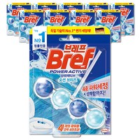 브레프 파워 액티브 변기세정제, 50g, 10개