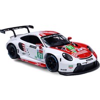 브라고 레이싱 자동차 모형 1 : 24 포르쉐 911 RSR LM 2020 91, 레드, 1개