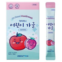 제니튼 닥터제니 일회용 스틱 어린이 가글 사과자두향 10p, 100ml, 1개