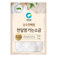 대상 청정원 천일염 가는 소금, 1kg, 1개