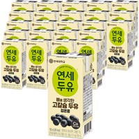 연세우유 뼈를 생각한 고칼슘 두유 검은콩, 180ml, 24개