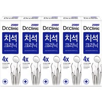 2080 닥터크리닉 1450 고불소 치석치약, 140g, 5개