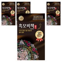 리엔 흑모비책 골드 염색약 90g, 흑갈색, 4개