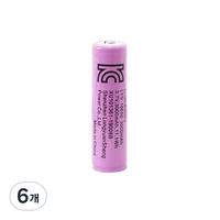 18650 배터리 충전지 3000mAh, 1개입, 6개