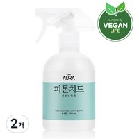 아우라 피톤치드 살균탈취제 숲속향 본품, 500ml, 2개