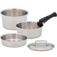 퀸센스 다담 통3중 인덕션IH 탈착식 스텐냄비 세트, 5종, 스테인레스