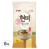 샘표국시 현미 쌀 소면, 800g, 6개