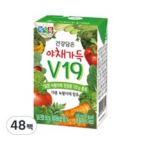 정식품 건강담은 야채가득 야채즙 V19, 145ml, 48개