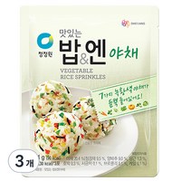 청정원 맛있는밥& 엔 야채 후리가케, 24g, 3개