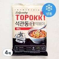 석관동떡볶이 국물 떡볶이 (냉동), 4개, 490g