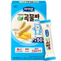 일동후디스 아이얌 구워만든 순곡물바 실속형 5g 50입, 치즈맛, 250g, 1개