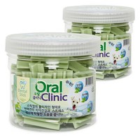 오랄클리닉 반려동물 덴탈껌 300g, 청사과, 2개