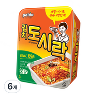 팔도도시락 김치 도시락 86g, 6개