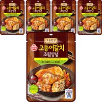 오뚜기 오늘밥상 고등어갈치 조림양념, 120g, 5개