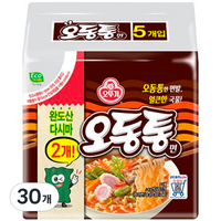 오뚜기 오동통면, 120g, 30개