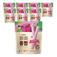 베베쿡 처음먹는 빼빼롱뻥, 자색고구마, 30g, 8개