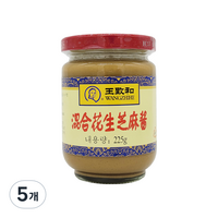 왕즈허 혼합 땅콩 즈마장 소스, 225g, 5개