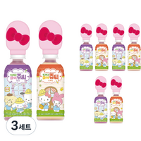 마이쥬씨 산리오캐릭터즈 포도맛 3개 + 사과맛 3개, 3세트, 220ml