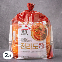 종가 전라도 포기김치, 3.3kg, 2개