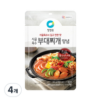 청정원 사골육수 부대찌개 양념, 140g, 4개