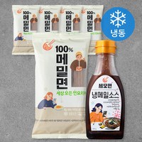 올리 메밀면 150g x 5봉 + 세모면 냉메밀소스 265g 세트 (냉동), 1세트