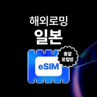 [일본] [로컬] 일본 eSIM 데이터 무제한 오사카 현지 유심 소프트뱅크 아이폰e심유심사eSIM