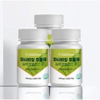 와사비잎 추출물 와사비 추출물 100% 국내산 HACCP 인증 600mg x 120정 3박스, 3개, 120개