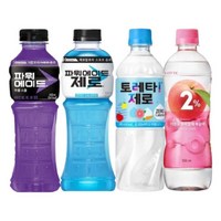 한번에먹자 500~600ml 이온음료 4종 각5개씩 / 토레타 제로+파워에이드 퍼플스톰+파워에이드 제로+2%이프로