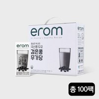 이롬 검은콩 무가당 두유 190mlX100팩20팩X5박스, 5박스, 2L