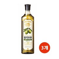 올리브유900ml/해표-3개, 3개, 900ml