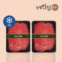 [농협안심한우] 1+등급 한우 육전 600g (300gX2팩), 1개