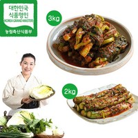 유정임 유정임 돌산갓김치3kg+오이소박이2kg, 상세 설명 참조, 단일옵션