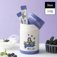 빼소 효소 유산균 블루베리 요거트 맛 이너뷰티 다이어트보조제, 90g, 5개