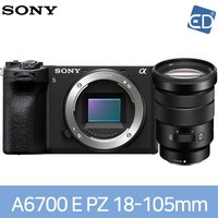소니정품 A6700 / ILCE-6700 미러리스 카메라 /ED, 10 소니A6700+PZ18-105mm