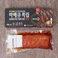 [케이쿡] 매콤바베큐 폭립 400g x 3팩, 3개