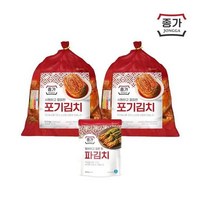 종가 종가집 중부식 포기김치 11kg (5.5kgx2)+파김치 300g