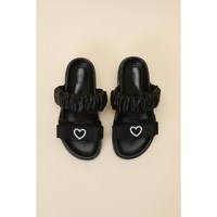 [백화점 정품] 슈콤마보니 슬리퍼 샌들 Ribbon point slipper(black) DG2AM24012BLK