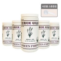 그린화이바 식이섬유+스푼 증정 (차전자피 식이섬유 다이어트 배변활동), 340g, 5개