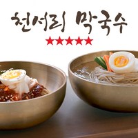 [TenTenPlus] 30여년 전통 여주 천서리 막국수 동치미막국수 비빔막국수 현미와 메밀쌀의 황금비율 현미메밀면 전통 가마솥방식 동치미육수 천서리 특제 양념비빔장, 동치미막국수6인분+비빔막국수6인분, 1세트, 200g