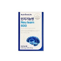 본사정품) 뉴트리원 인지기능엔 뉴런 600 흰목이버섯 1 000mg 30정 뉴트리원인지기능엔 인지력 BRAIN, 1개