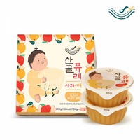 [산골이유식] 산골퓨레 사과배 1팩 (100g X 2개), 단품