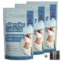 Slender 시서스 가루 70배 농축 추출물 대용량 100% Cissus 500g, 3개