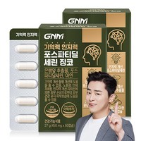 [1박스당 1개월분] GNM 기억력 인지력 포스파티딜세린 징코 / PS 은행잎추출물 두뇌건강, 60정, 2개