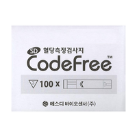 SD바이오센서 코드프리 CodeFree 혈당시험지 혈당측정검사지 100매 SW, 100개입, 1개