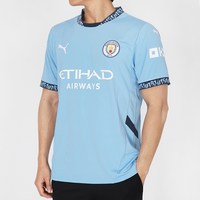 푸마 반팔 Uniform 맨체스터 시티 유니폼 202425 HOME 저지 ManCity 스카이블루-화이트 로고