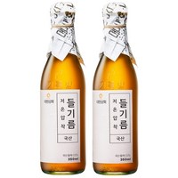 대현상회 저온압착 국산 들기름, 350ml, 2개