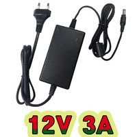 순흥전기 어댑터 12V 3A 전원선일체형 어댑터 SMPS 모니터전원 직류전원장치, SH-1230A, 1개