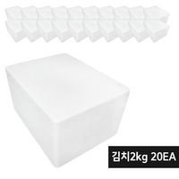 다모아 스티로폼 식품 택배용 백색 국산 아이스박스, 옵션1.김치2Kg(20개): 1묶음, 20개