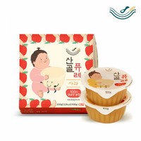 [산골이유식] 산골퓨레 사과 1팩 (100g x 2개), 단품, 100g, 2개