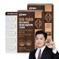 GNM 관절 연골엔 콘드로이친 뮤코다당단백 1200 / 비타민D 망간 뼈건강, 2박스, 60정